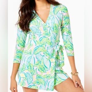 🔽NWT Lilly Pulitzer MARLIE WRAP Romper Size XL